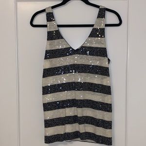 Never Worn J.Crew Sequin Striped Tank Top